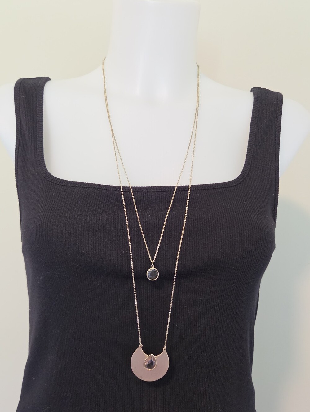 LOFT Gold Tone Layered Necklace Set